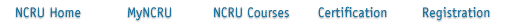 NCR University - Site Navigation Bar